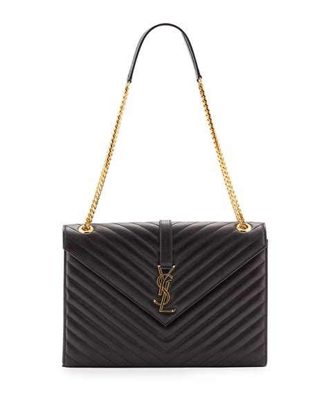 vintage yves saint laurent flap bag with chain|brand new authentic YSL handbag.